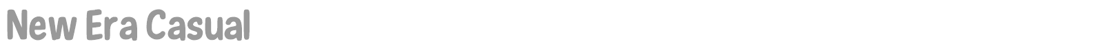 New Era Casual font preview